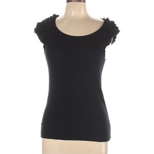 Kenar black ruffle Sleeve Top size L